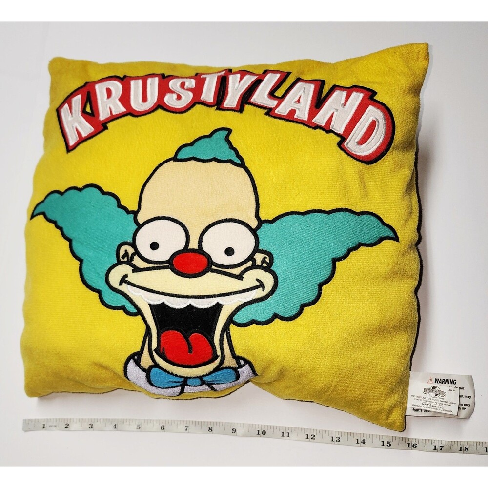 Official Universal Studios Krustyland Krusty the Clown Plush Pillow The SIMPSONS - Picture 8 of 9